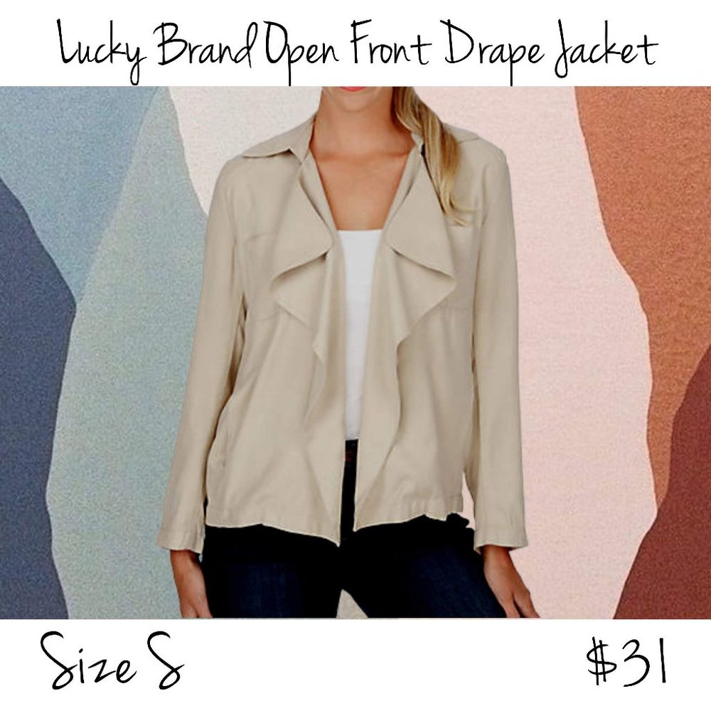Lucky Brand Open front jacket Size Small
